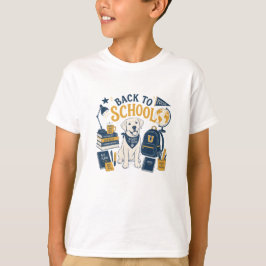 Zurück zur Schule Labrador Vintage-Ästhetik T-Shirt