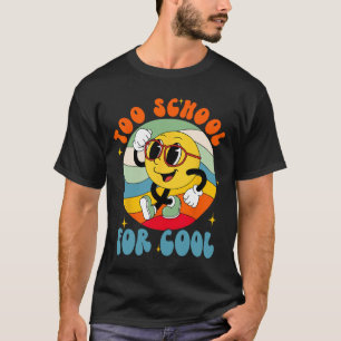 Zurück zur Schule Lächeln Gesicht zu Schule für Co T-Shirt