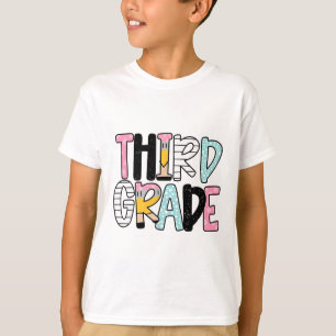 Zurück zur Schule Lehrer der dritten Klasse erster T-Shirt