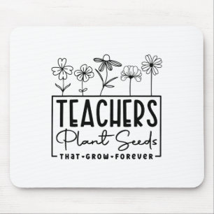 Zurück zur Schule Lehrer pflanzen Samen, die für i Mousepad