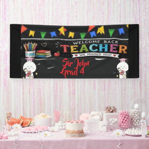 Zurück zur Schule Lehrer Willkommensbanner Perso Banner