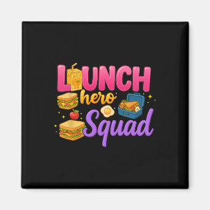 Zurück zur Schule Lunch Lady Squad Lunch Hero Squa Magnet