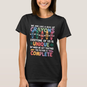Zurück zur Schule Lustiger Lehrer Wir sind wie ein T-Shirt