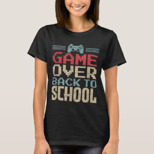 Zurück zur Schule Lustiges Spiel vorbei T-Shirt