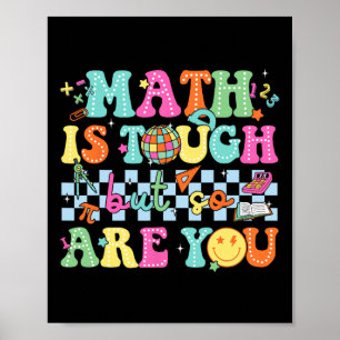 Zurück zur Schule Mathelehrer Mathe ist hart, aber Poster