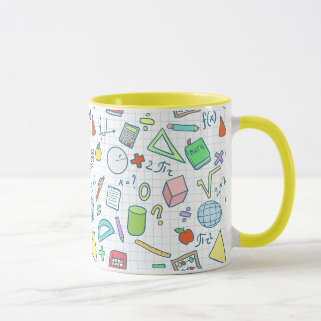 Zurück zur Schule: Mathematik-Tasse Tasse (Rechts)