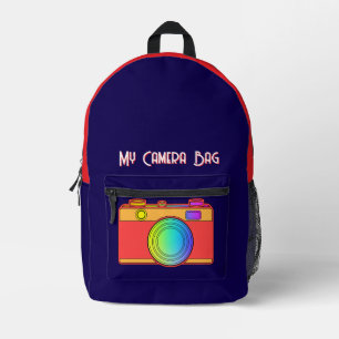 Zurück zur Schule - meine Kamera-Taschen-Kamera Bedruckter Rucksack