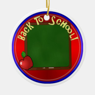 Zurück zur Schule - Meldung hinzufügen Keramik Ornament