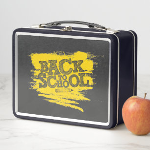 Zurück zur Schule Metall Brotdose