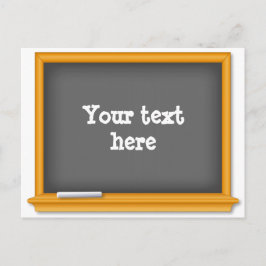 Zurück zur Schule Mini-Chalkboard Postkarte