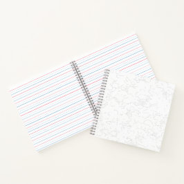 Zurück zur Schule Minimalistischer Stil Notizbuch
