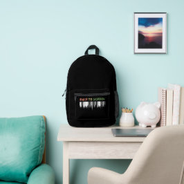 Zurück zur Schule mit einer Touch von Wildbäumen Bedruckter Rucksack