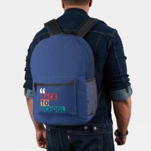 Zurück zur Schule mit klassischer und eleganter To Bedruckter Rucksack