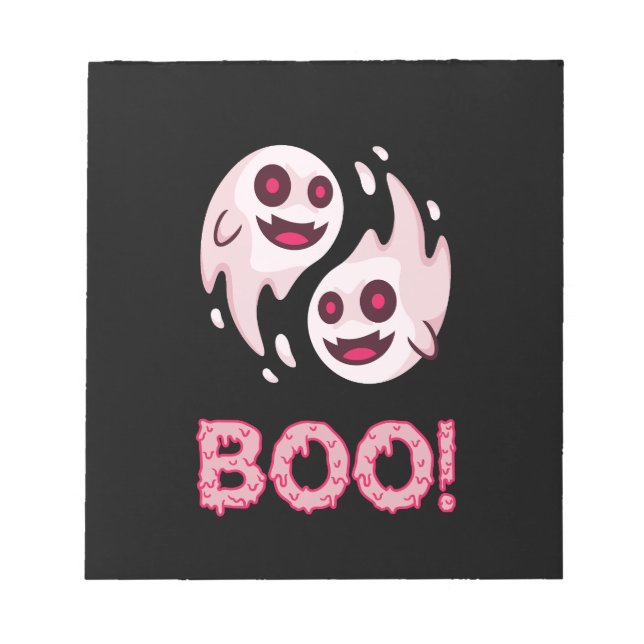 Zurück zur Schule mit lustigen Kinderschulmaterial Notizblock (Vorderseite)