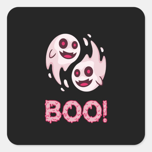 Zurück zur Schule mit lustigen Kinderschulmaterial Quadratischer Aufkleber (Vorderseite)