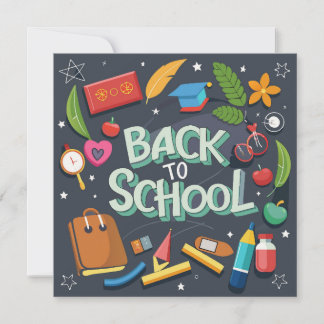 zurück zur Schule Mitteilungskarte