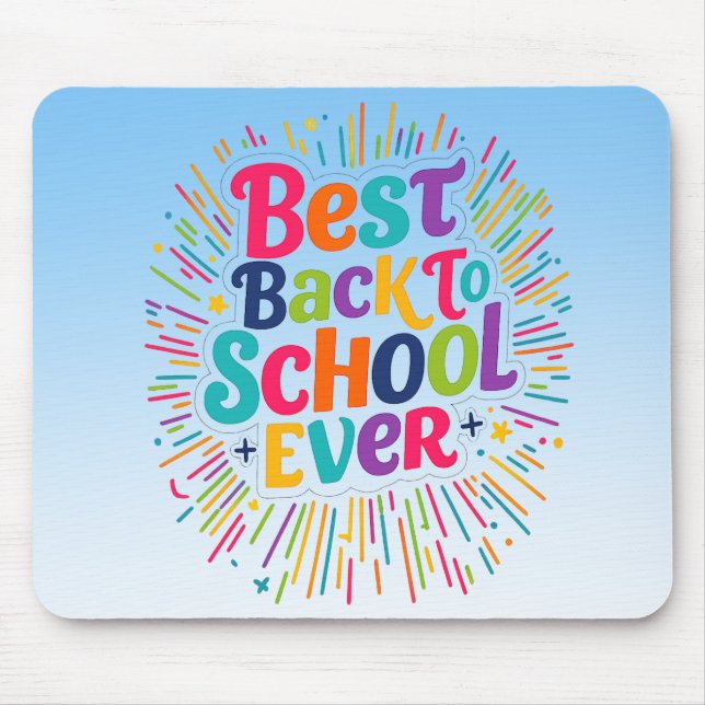Zurück zur Schule  Mousepad (Vorne)