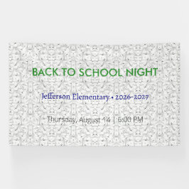 Zurück zur Schule Nacht Vinyl Banner - Custom Scho