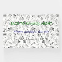 Zurück zur Schule Nacht Vinyl Banner - Custom Scho