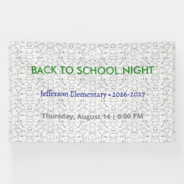 Zurück zur Schule Nacht Vinyl Banner - Custom Scho