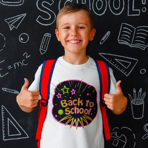 Zurück zur Schule Neon Pop Kunstmuseum Zurück in d T-Shirt