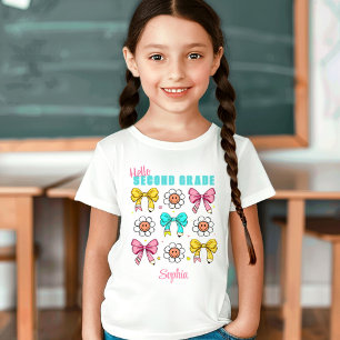 Zurück zur Schule Niedlich Bow Pencil Coquette Ret T-Shirt