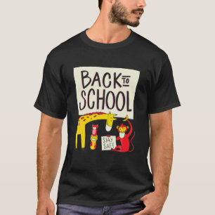 Zurück zur Schule   Niedliche Tiere mit Masken Leh T-Shirt