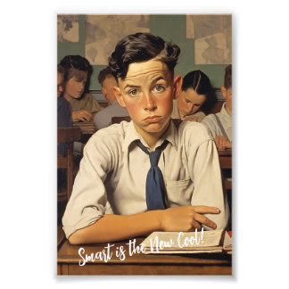 Zurück zur Schule Norman Rockwell Zeichnungen Stil Fotodruck