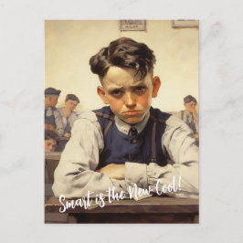 Zurück zur Schule Norman Rockwell Zeichnungen Stil Postkarte