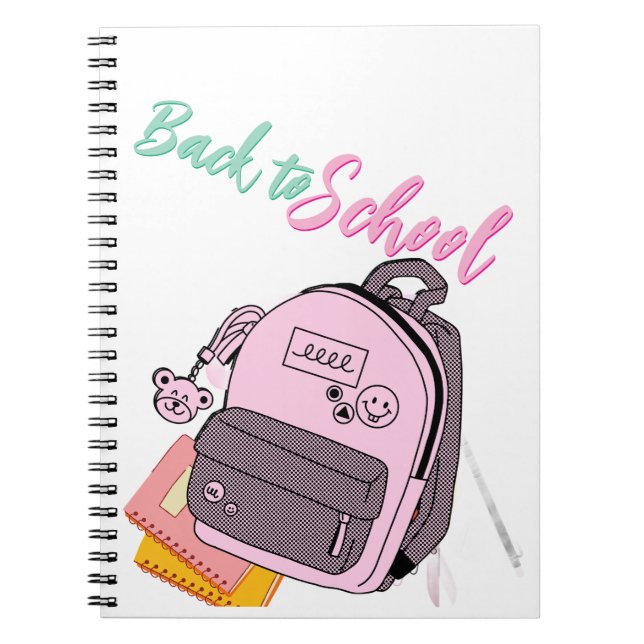 zurück zur Schule Notizblock (Vorderseite)