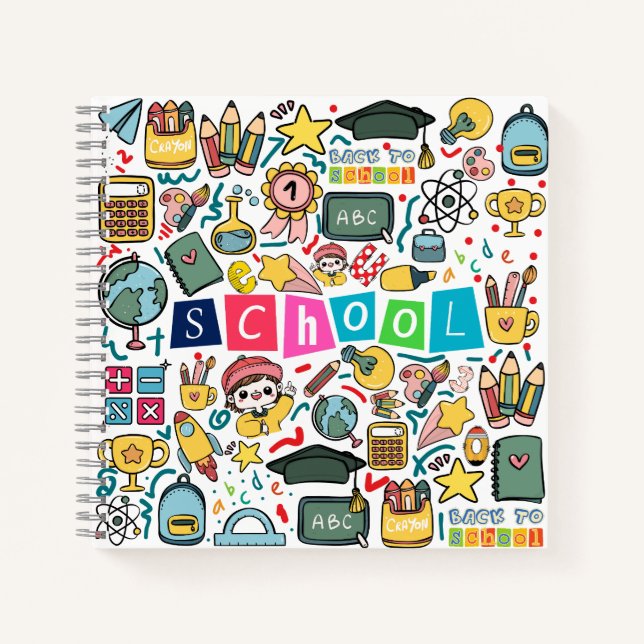 Zurück zur Schule Notizbuch (Vorderseite)