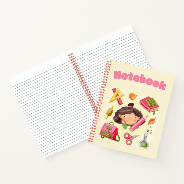 Zurück zur Schule 💛 💗 📒 Notizbuch (Innenseite)