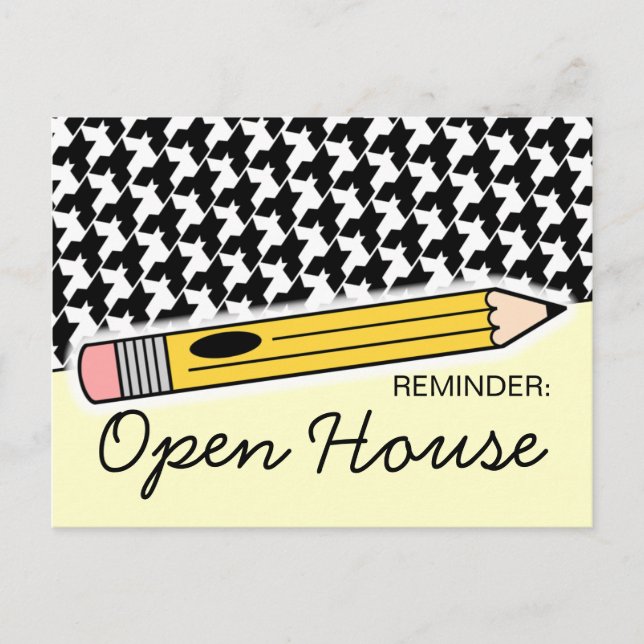 Zurück zur Schule Offenes Haus / Orientierungskart Postkarte (Vorderseite)