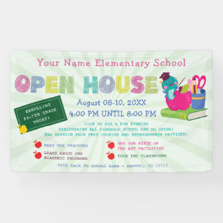 Zurück zur Schule Open House Treffen der Lehrer Banner