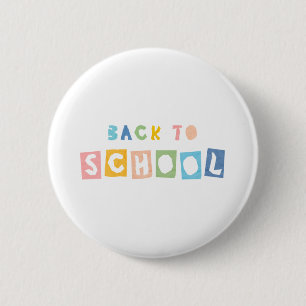 ZURÜCK ZUR SCHULE Papier schneiden Schriftart nied Button