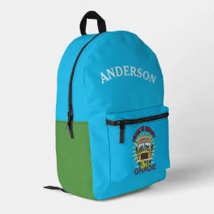 Zurück zur Schule - Personalisierter Name der drit Bedruckter Rucksack