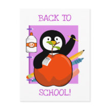 Zurück zur Schule Pinguin