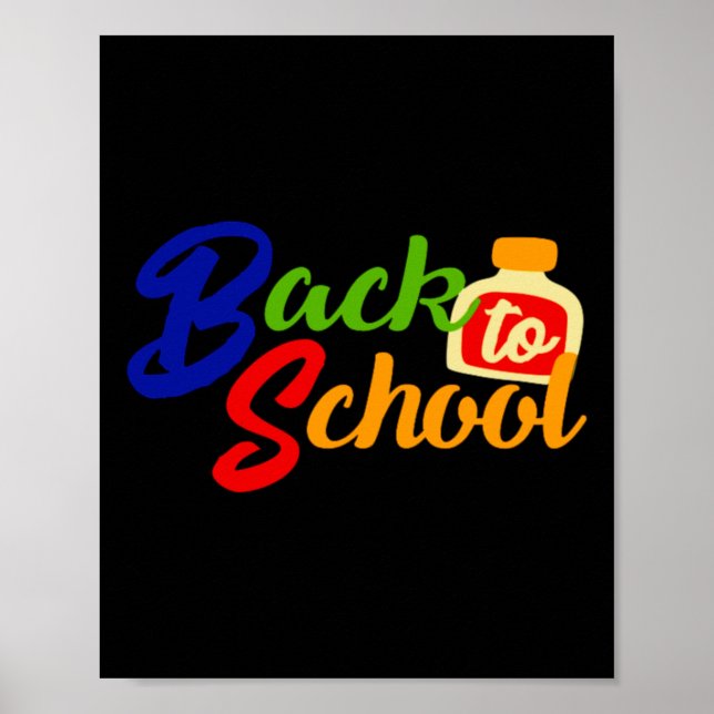 Zurück zur Schule Poster (Vorne)