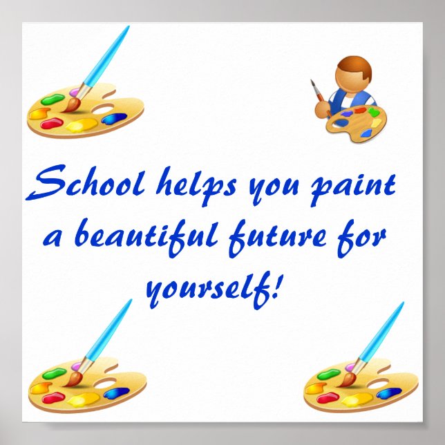 Zurück zur Schule. Poster (Vorne)