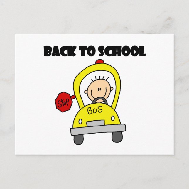 Zurück zur Schule Postkarte (Vorderseite)