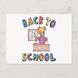 Zurück zur Schule Postkarte