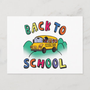 Zurück zur Schule Postkarte