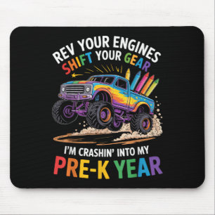 Zurück zur Schule Pre-k Preschool Monster Truck zu Mousepad