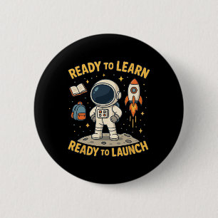 Zurück zur Schule Raketenstart Weltraum Lernen Sch Button
