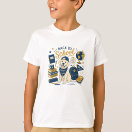 Zurück zur Schule Retro Labrador T-Shirt