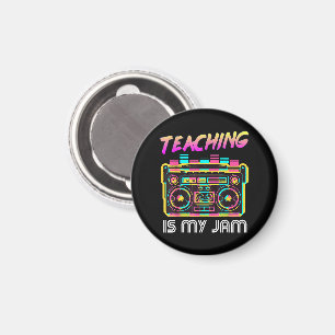 Zurück zur Schule Retro Unterrichten ist mein Ding Magnet
