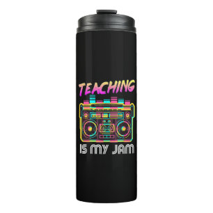 Zurück zur Schule Retro Unterrichten ist mein Ding Thermosbecher