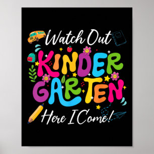 Zurück zur Schule, schau mir den Kindergarten an Poster
