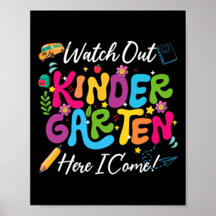 Zurück zur Schule, schau mir den Kindergarten an Poster