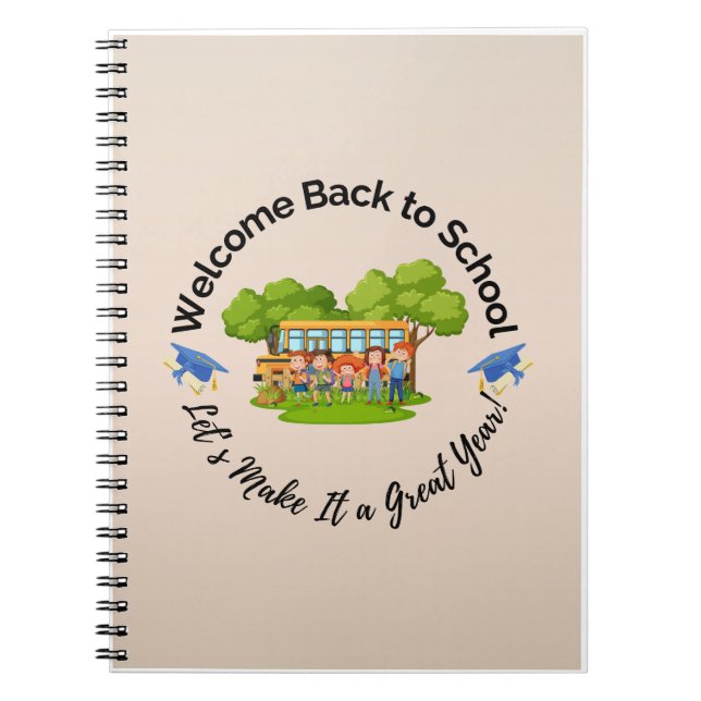 Zurück zur Schule - Schoolyard Notebook Notizblock (Vorderseite)